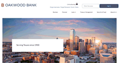 Desktop Screenshot of oakwoodbank.com